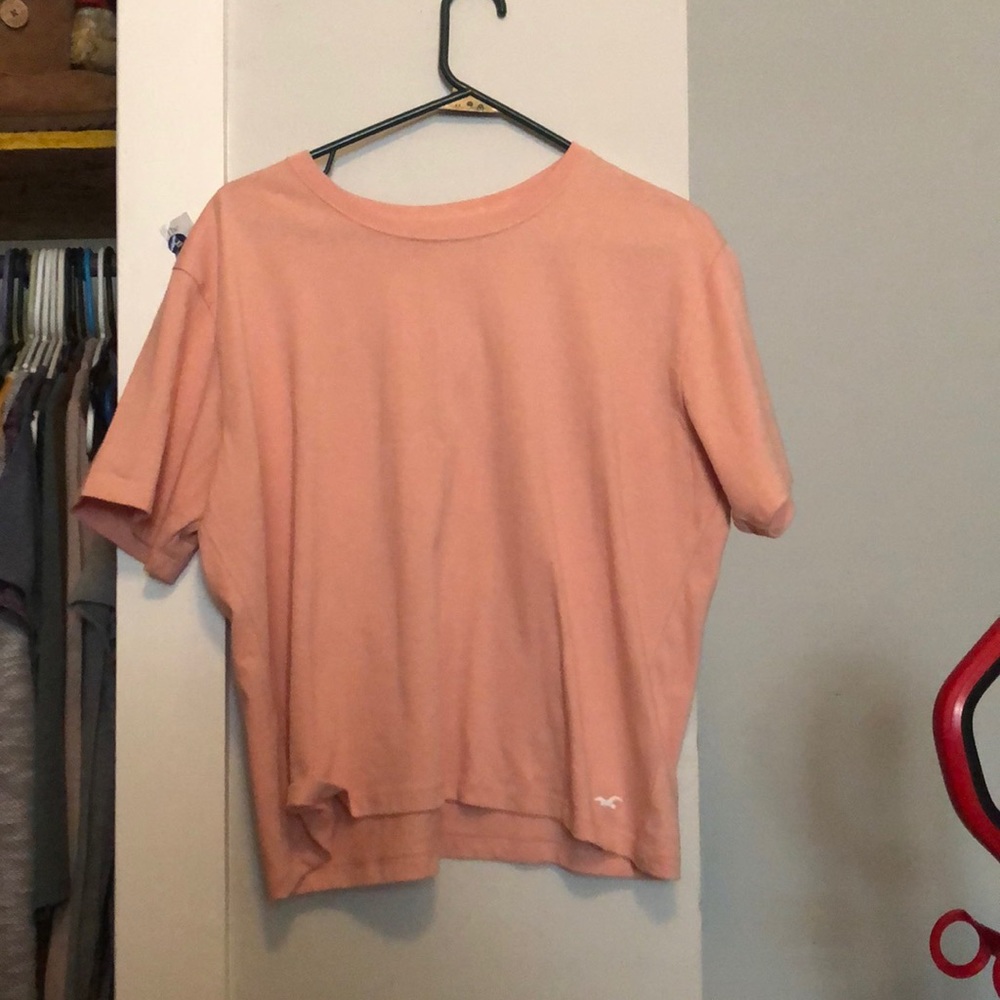 Pink short sleeve shirt